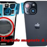 iPhone 15 Pro & Pro Max Back Glass Cover: Rear Door with Lens & MagSafe Magnets